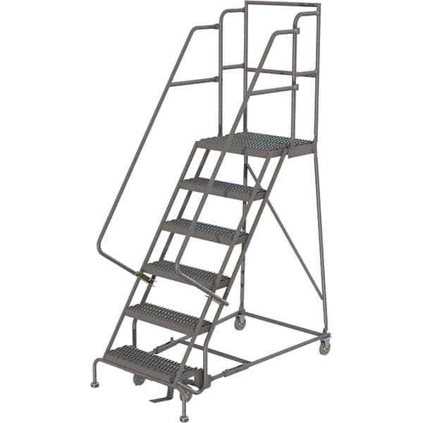 TRI-ARC - Rolling & Wall Mounted Ladders & Platforms Type: Rolling Warehouse Ladder Style: Rolling Platform Ladder - Eagle Tool & Supply