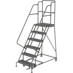 TRI-ARC - Rolling & Wall Mounted Ladders & Platforms Type: Rolling Warehouse Ladder Style: Rolling Platform Ladder - Eagle Tool & Supply