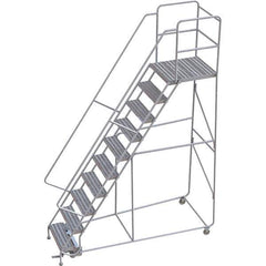 TRI-ARC - Rolling & Wall Mounted Ladders & Platforms Type: Rolling Warehouse Ladder Style: Rolling Safety Ladder - Eagle Tool & Supply