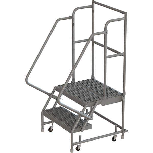 TRI-ARC - Rolling & Wall Mounted Ladders & Platforms Type: Rolling Warehouse Ladder Style: Rolling Platform Ladder - Eagle Tool & Supply