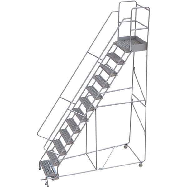 TRI-ARC - Rolling & Wall Mounted Ladders & Platforms Type: Rolling Warehouse Ladder Style: Rolling Safety Ladder - Eagle Tool & Supply