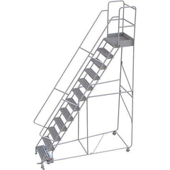 TRI-ARC - Rolling & Wall Mounted Ladders & Platforms Type: Rolling Warehouse Ladder Style: Rolling Safety Ladder - Eagle Tool & Supply