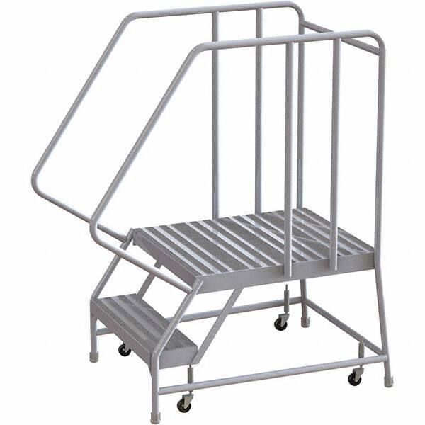 TRI-ARC - Rolling & Wall Mounted Ladders & Platforms Type: Rolling Warehouse Ladder Style: Rolling Safety Ladder - Eagle Tool & Supply
