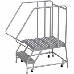 TRI-ARC - Rolling & Wall Mounted Ladders & Platforms Type: Rolling Warehouse Ladder Style: Rolling Safety Ladder - Eagle Tool & Supply
