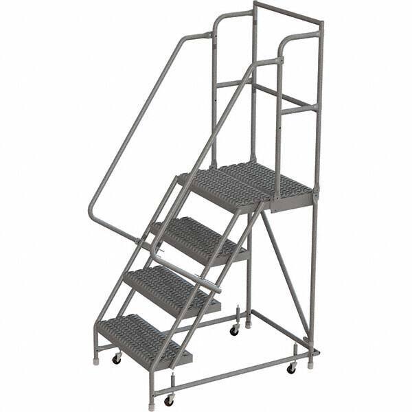 TRI-ARC - Rolling & Wall Mounted Ladders & Platforms Type: Rolling Warehouse Ladder Style: Rolling Platform Ladder - Eagle Tool & Supply