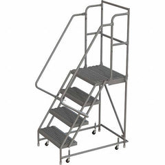 TRI-ARC - Rolling & Wall Mounted Ladders & Platforms Type: Rolling Warehouse Ladder Style: Rolling Platform Ladder - Eagle Tool & Supply