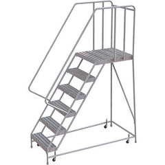 TRI-ARC - Rolling & Wall Mounted Ladders & Platforms Type: Rolling Warehouse Ladder Style: Rolling Safety Ladder - Eagle Tool & Supply