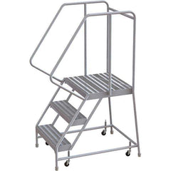 TRI-ARC - Rolling & Wall Mounted Ladders & Platforms Type: Rolling Warehouse Ladder Style: Rolling Safety Ladder - Eagle Tool & Supply