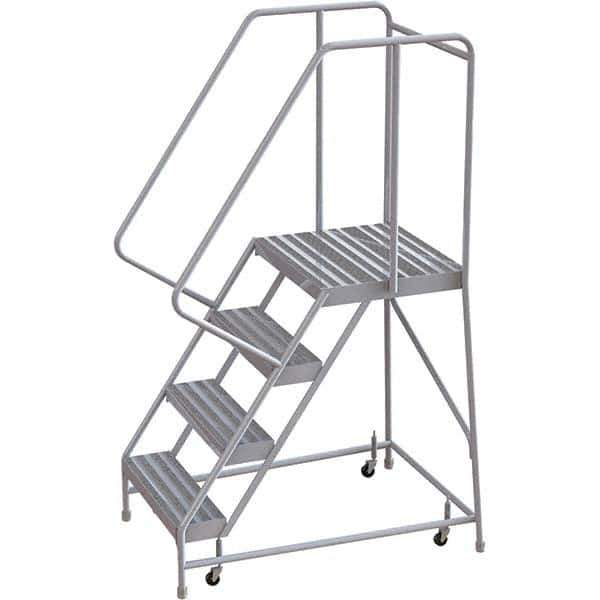 TRI-ARC - Rolling & Wall Mounted Ladders & Platforms Type: Rolling Warehouse Ladder Style: Rolling Safety Ladder - Eagle Tool & Supply