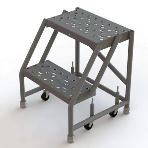 TRI-ARC - Rolling & Wall Mounted Ladders & Platforms Type: Rolling Warehouse Ladder Style: Rolling Platform Ladder - Eagle Tool & Supply