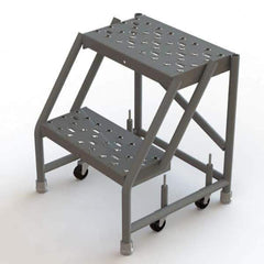 TRI-ARC - Rolling & Wall Mounted Ladders & Platforms Type: Rolling Warehouse Ladder Style: Rolling Platform Ladder - Eagle Tool & Supply