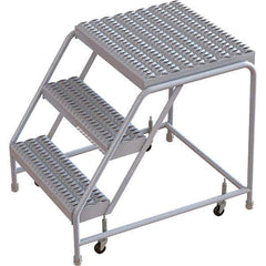 TRI-ARC - Rolling & Wall Mounted Ladders & Platforms Type: Rolling Warehouse Ladder Style: Rolling Safety Ladder - Eagle Tool & Supply
