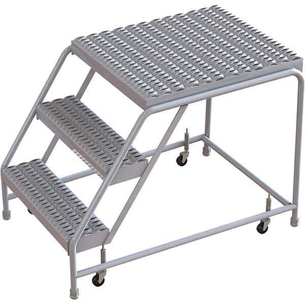TRI-ARC - Rolling & Wall Mounted Ladders & Platforms Type: Rolling Warehouse Ladder Style: Rolling Safety Ladder - Eagle Tool & Supply