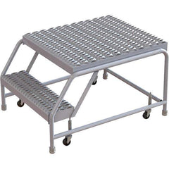 TRI-ARC - Rolling & Wall Mounted Ladders & Platforms Type: Rolling Warehouse Ladder Style: Rolling Safety Ladder - Eagle Tool & Supply