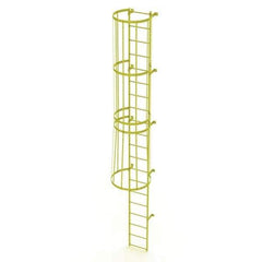 TRI-ARC - Rolling & Wall Mounted Ladders & Platforms Type: Fixed Ladder Style: Safety Cage - Eagle Tool & Supply
