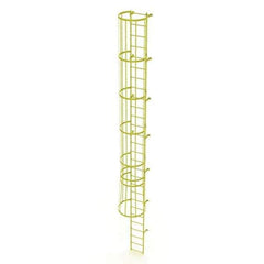 TRI-ARC - Rolling & Wall Mounted Ladders & Platforms Type: Fixed Ladder Style: Safety Cage - Eagle Tool & Supply