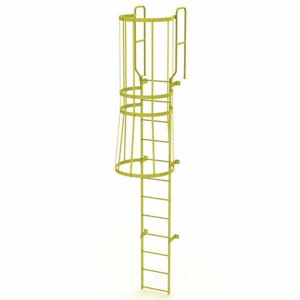 TRI-ARC - Rolling & Wall Mounted Ladders & Platforms Type: Fixed Ladder Style: Safety Cage - Eagle Tool & Supply