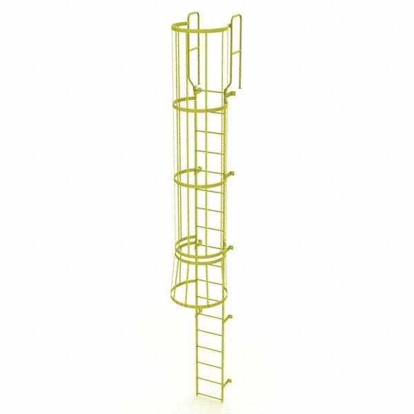 TRI-ARC - Rolling & Wall Mounted Ladders & Platforms Type: Fixed Ladder Style: Safety Cage - Eagle Tool & Supply