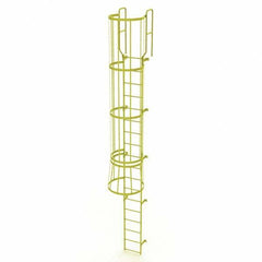 TRI-ARC - Rolling & Wall Mounted Ladders & Platforms Type: Fixed Ladder Style: Safety Cage - Eagle Tool & Supply