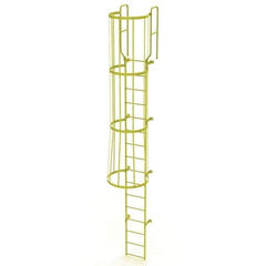 TRI-ARC - Rolling & Wall Mounted Ladders & Platforms Type: Fixed Ladder Style: Safety Cage - Eagle Tool & Supply