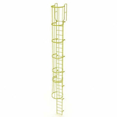 TRI-ARC - Rolling & Wall Mounted Ladders & Platforms Type: Fixed Ladder Style: Safety Cage - Eagle Tool & Supply