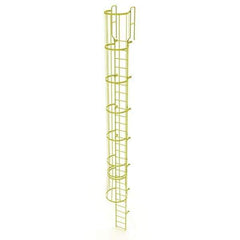 TRI-ARC - Rolling & Wall Mounted Ladders & Platforms Type: Fixed Ladder Style: Safety Cage - Eagle Tool & Supply