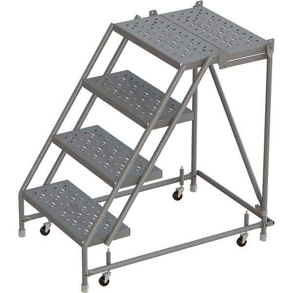 TRI-ARC - Rolling & Wall Mounted Ladders & Platforms Type: Rolling Warehouse Ladder Style: Rolling Platform Ladder - Eagle Tool & Supply