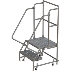 TRI-ARC - Rolling & Wall Mounted Ladders & Platforms Type: Rolling Warehouse Ladder Style: Rolling Platform Ladder - Eagle Tool & Supply