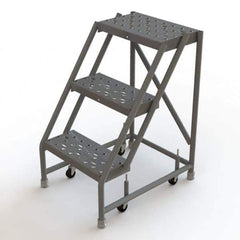 TRI-ARC - Rolling & Wall Mounted Ladders & Platforms Type: Rolling Warehouse Ladder Style: Rolling Platform Ladder - Eagle Tool & Supply