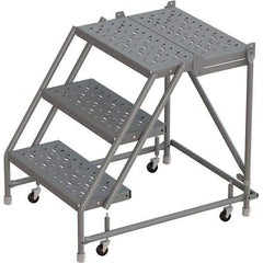 TRI-ARC - Rolling & Wall Mounted Ladders & Platforms Type: Rolling Warehouse Ladder Style: Rolling Platform Ladder - Eagle Tool & Supply