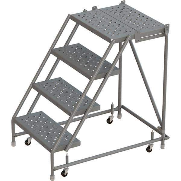 TRI-ARC - Rolling & Wall Mounted Ladders & Platforms Type: Rolling Warehouse Ladder Style: Rolling Platform Ladder - Eagle Tool & Supply