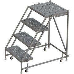 TRI-ARC - Rolling & Wall Mounted Ladders & Platforms Type: Rolling Warehouse Ladder Style: Rolling Platform Ladder - Eagle Tool & Supply