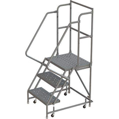 TRI-ARC - Rolling & Wall Mounted Ladders & Platforms Type: Rolling Warehouse Ladder Style: Rolling Platform Ladder - Eagle Tool & Supply
