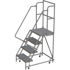 TRI-ARC - Rolling & Wall Mounted Ladders & Platforms Type: Rolling Warehouse Ladder Style: Rolling Platform Ladder - Eagle Tool & Supply