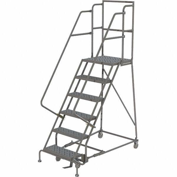 TRI-ARC - Rolling & Wall Mounted Ladders & Platforms Type: Rolling Warehouse Ladder Style: Rolling Platform Ladder - Eagle Tool & Supply