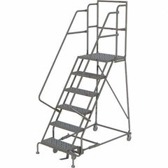 TRI-ARC - Rolling & Wall Mounted Ladders & Platforms Type: Rolling Warehouse Ladder Style: Rolling Platform Ladder - Eagle Tool & Supply