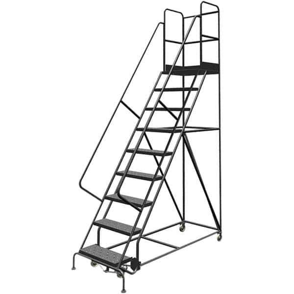 TRI-ARC - Rolling & Wall Mounted Ladders & Platforms Type: Rolling Warehouse Ladder Style: Rolling Platform Ladder - Eagle Tool & Supply