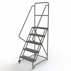 TRI-ARC - Rolling & Wall Mounted Ladders & Platforms Type: TiltNRoll Rolling Ladder Style: Tilt & Roll Safety Ladder - Eagle Tool & Supply