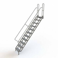 TRI-ARC - Rolling & Wall Mounted Ladders & Platforms Type: Stairway Slope Ladder Style: Stair Unit - Eagle Tool & Supply