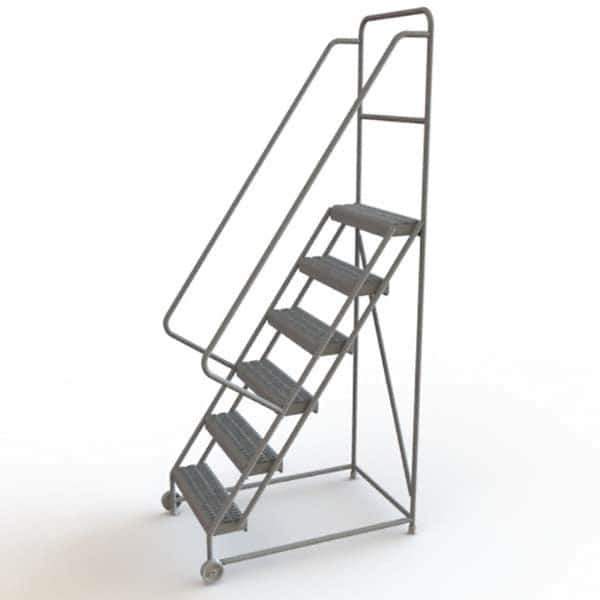 TRI-ARC - Rolling & Wall Mounted Ladders & Platforms Type: TiltNRoll Rolling Ladder Style: Tilt & Roll Safety Ladder - Eagle Tool & Supply