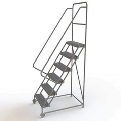 TRI-ARC - Rolling & Wall Mounted Ladders & Platforms Type: TiltNRoll Rolling Ladder Style: Tilt & Roll Safety Ladder - Eagle Tool & Supply