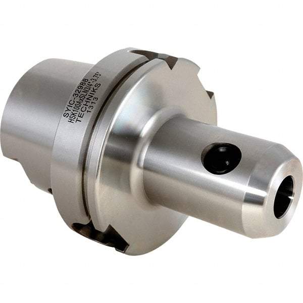 Techniks - HSK100A Taper Shank 5/8 Hole End Mill Holder & Adapter - 1-5/8" Nose Diam, 6" Projection - Exact Industrial Supply