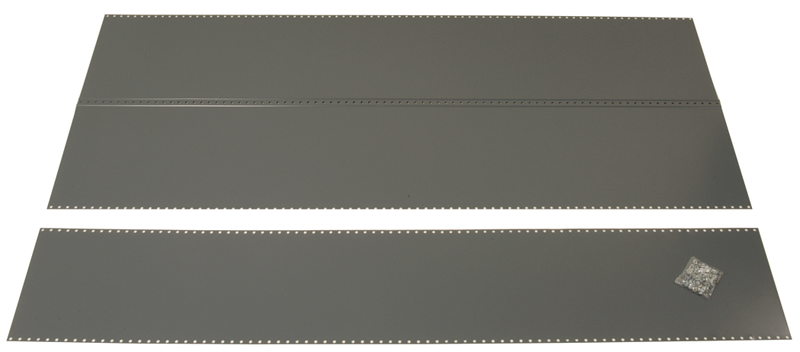 36 x 24 x 85'' - Steel Panel Kit for UltraCap Shelving Add-On Unit (Gray) - Eagle Tool & Supply