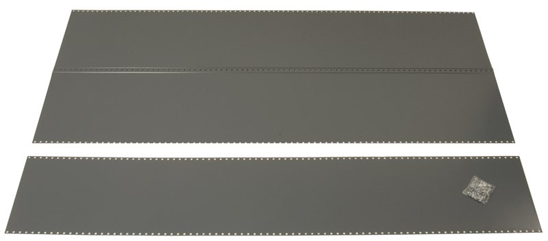 36 x 12 x 85'' - Steel Panel Kit for UltraCap Shelving Add-On Unit (Gray) - Eagle Tool & Supply