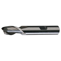 ‎7/32″ × 3/8″ × 1-1/4″ × 3-1/16″ RHS / RHC HSS HSS Single End 2-Flute Center Cutting End Mill - TiN