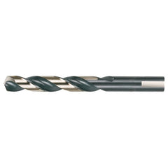 21/64 RHS / RHC HSS 135 Degree Split Point Heavy Duty Jobber Length Drill - Black & Gold