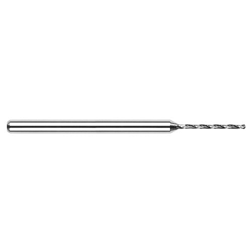 ‎1/16″ Dia. × 1/8″ Shank × 0.413″ Flute Length × 1-1/2″ OAL, 130°, Uncoated, 2xD Flute, Round Solid Carbide Drill - Exact Industrial Supply
