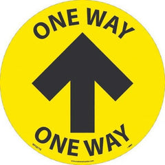 NMC - "One Way" Adhesive-Backed Floor Sign - Eagle Tool & Supply