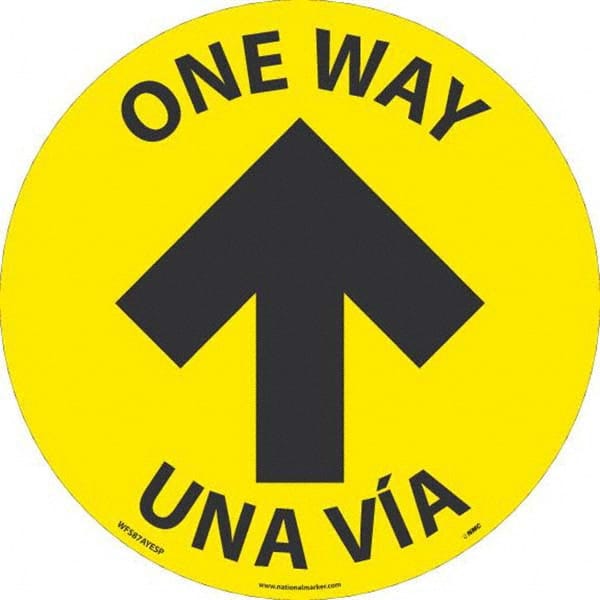 NMC - "One Way" Adhesive-Backed Floor Sign - Eagle Tool & Supply