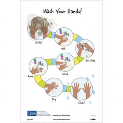 NMC - "Wash Your Hands!", 18" High x 12" Wide, Vinyl Safety Sign - Eagle Tool & Supply